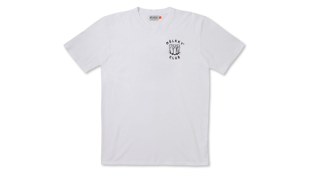 "MÖLKKY" CLUB T–SHIRT - WHITE / BLACK