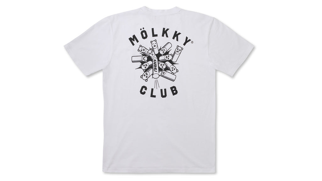 "MÖLKKY" CLUB T–SHIRT - WHITE / BLACK