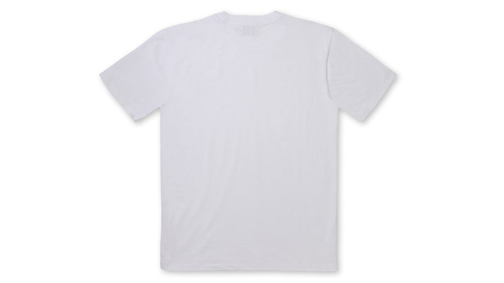 FLOWER LOGO T–SHIRT - BRIGHT WHITE / DOUGLAS FIR
