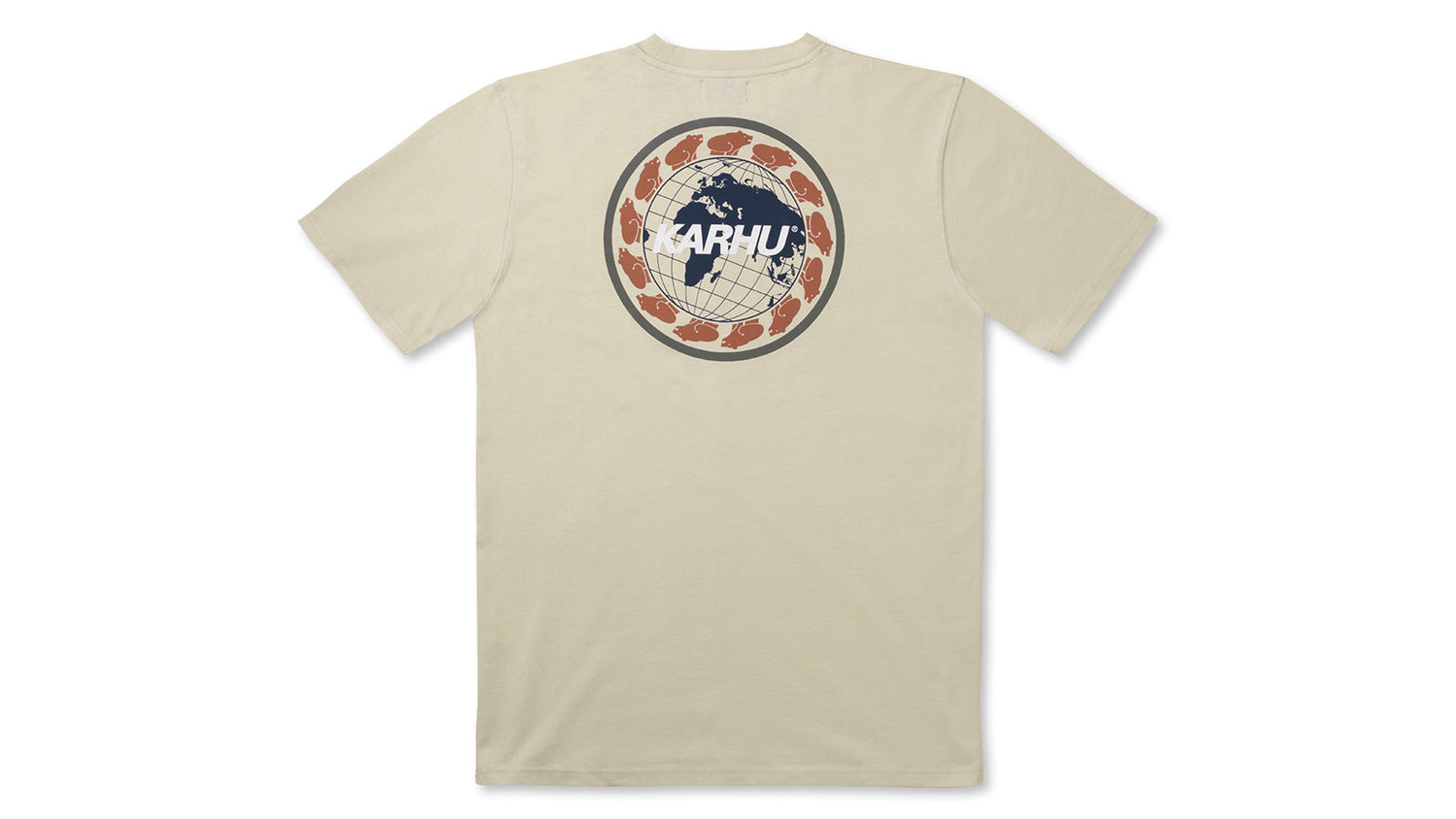 WORLDWIDE T–SHIRT - TURTLEDOVE / BURNT BRICK