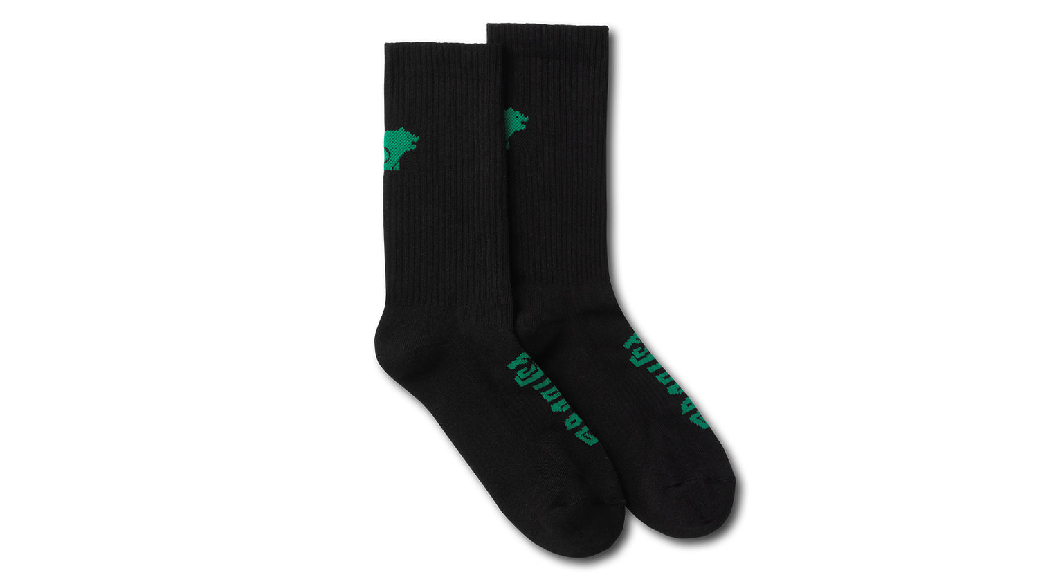 FUSION OG SOCKS - BLACK / ULTRAMARINE GREEN