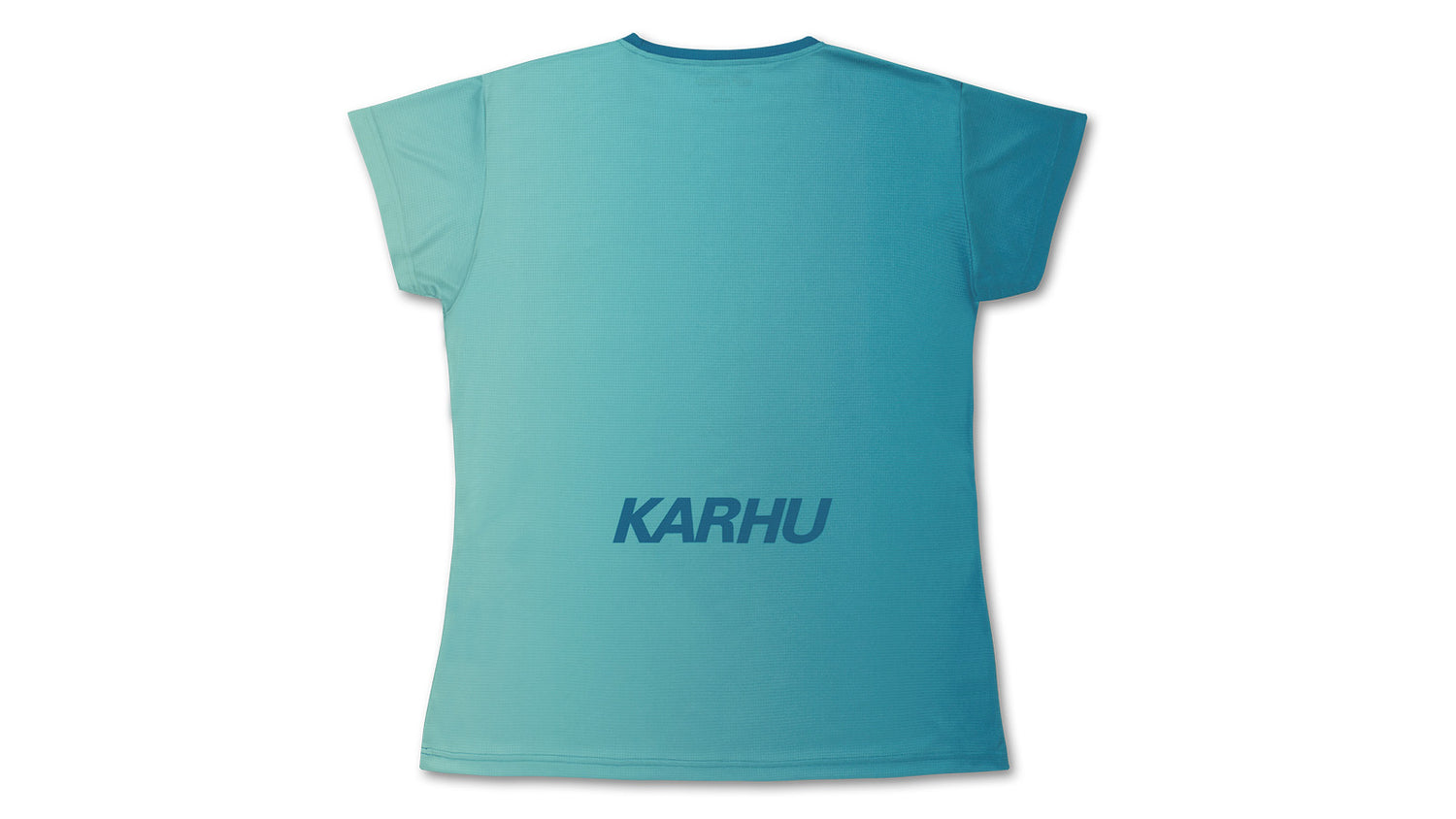 WOMEN'S RUNNING T–SHIRT - GRADIENT / MOROCCAN BLUE