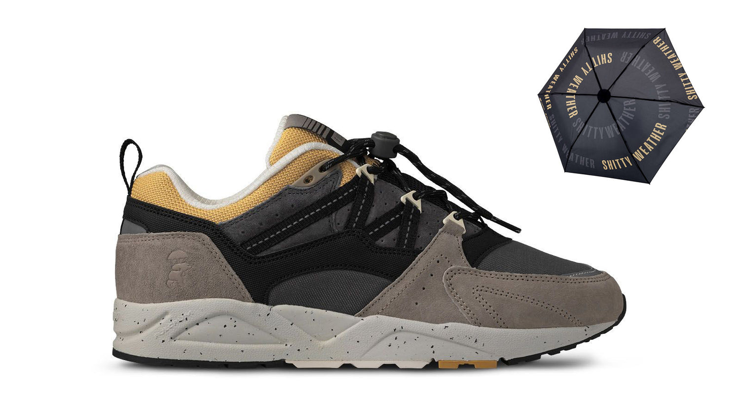 Fusion 2.0 shitty weather karhu x knirps - silver mink / jet black