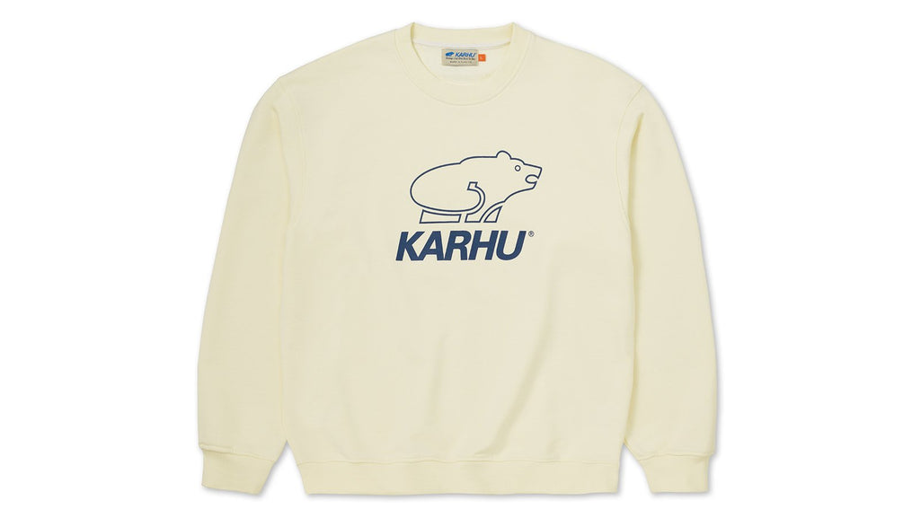 Karhu Basic Logo Sweatshirt - Marshmallow / Blue Print KA00214-MMBP