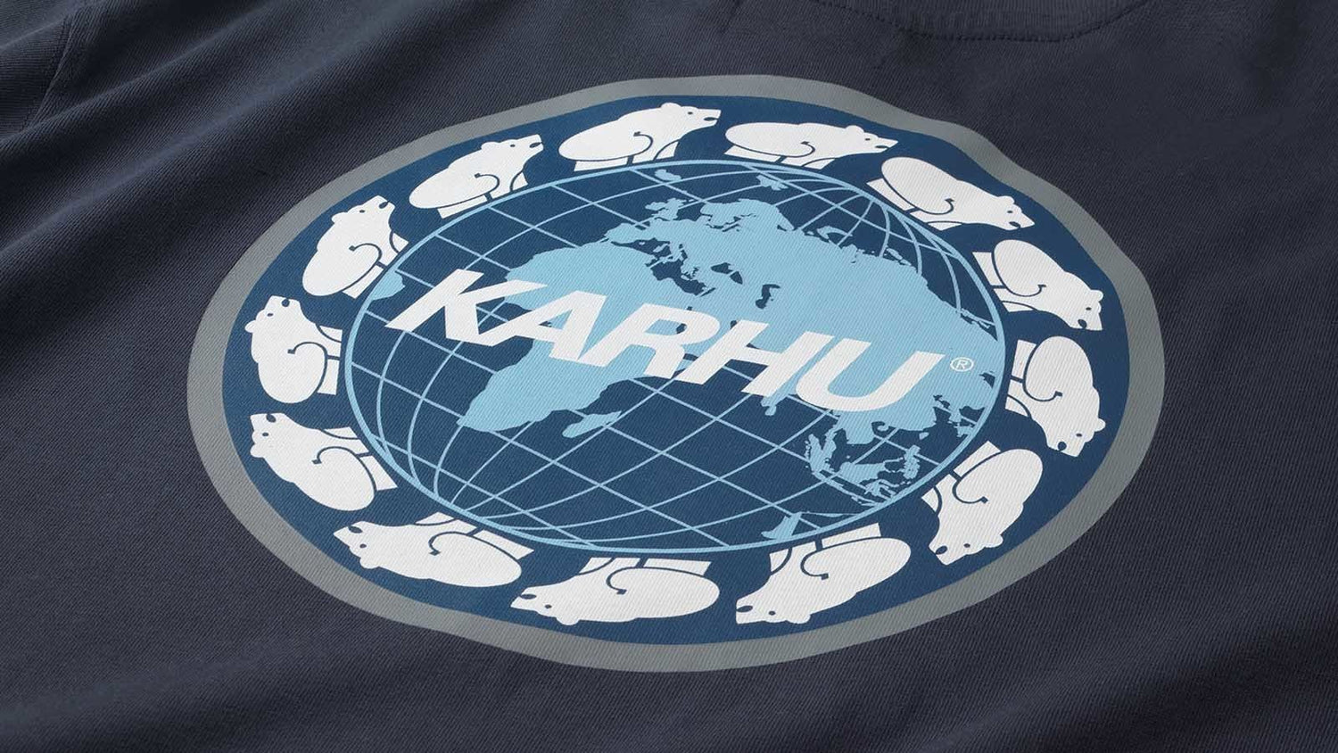 Karhu worldwide T-shirt - night sky / foggy dew KA00131-NSFD