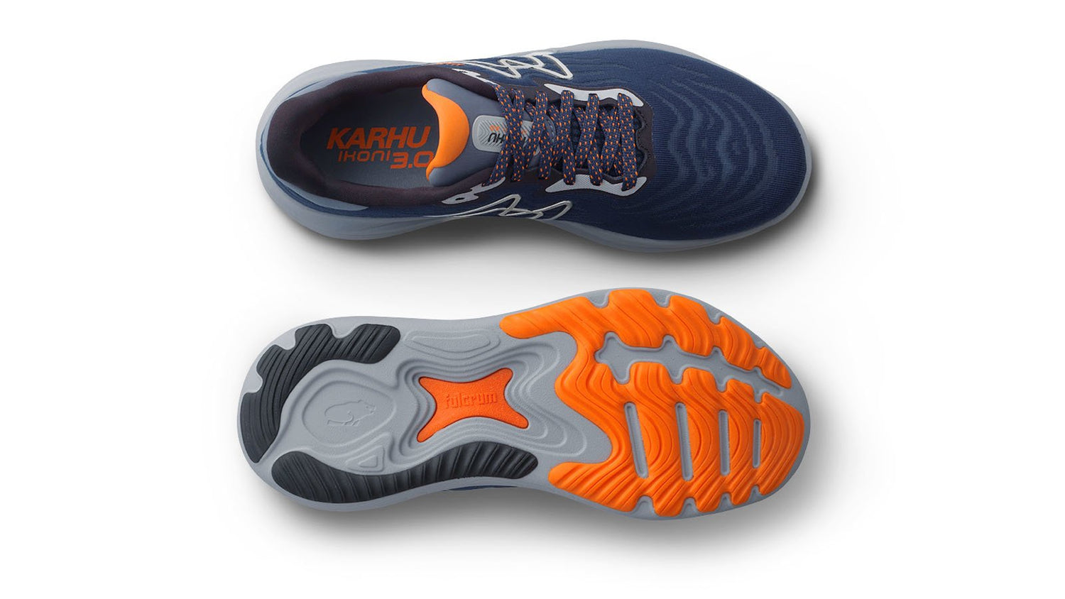 KARHU Men's Ikoni 3.0 - Titan / Shocking Orange | Running Shoe
