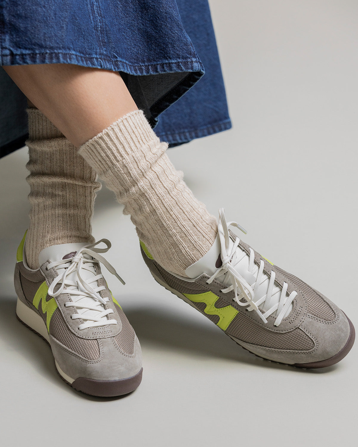 MESTARI 76 - DESERT TAUPE / WILD LIME