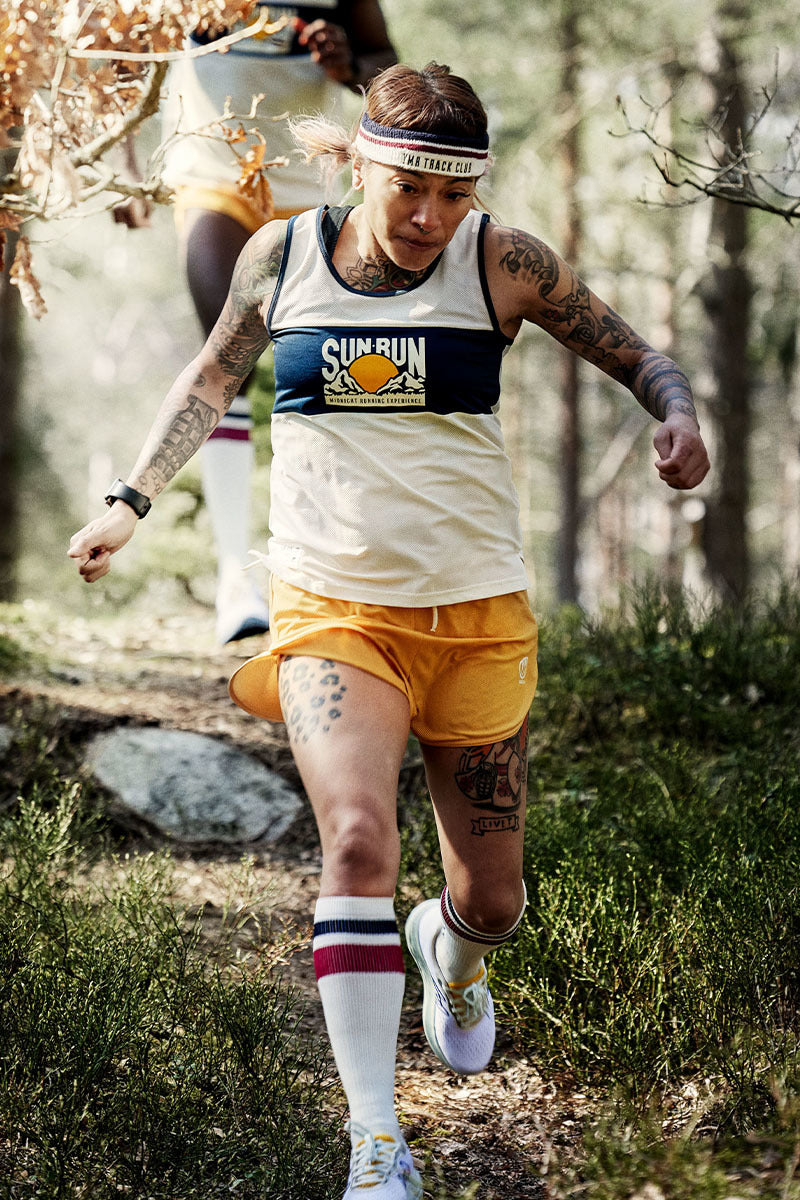 Karhu SUN RUN SINGLET WOMEN'S - OFF WHITE/ESTATE BLUE 85971
