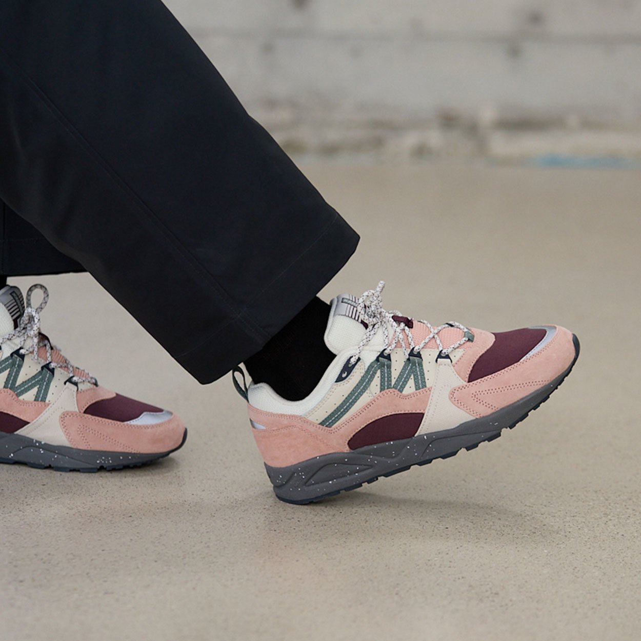Karhu Fusion 2.0 – Cameo Rose / Iceberg Green | Retro sneakers