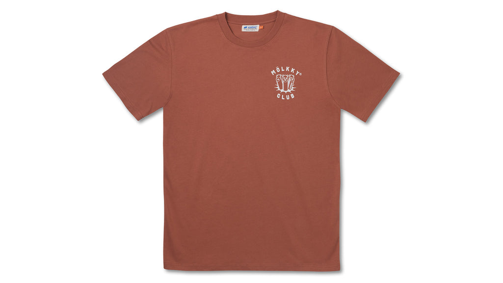 "MÖLKKY" CLUB T–SHIRT - BURNT BRICK / TURTLEDOVE