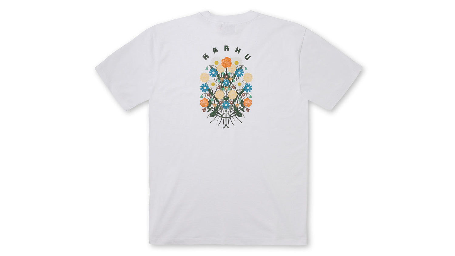 FLOWER BOUQUET T–SHIRT - BRIGHT WHITE / DOUGLAS FIR