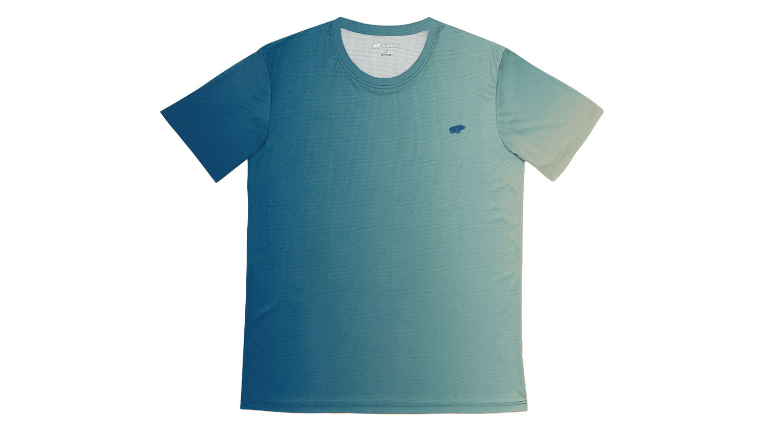 MEN'S RUNNING T–SHIRT - GRADIENT / MOROCCAN BLUE