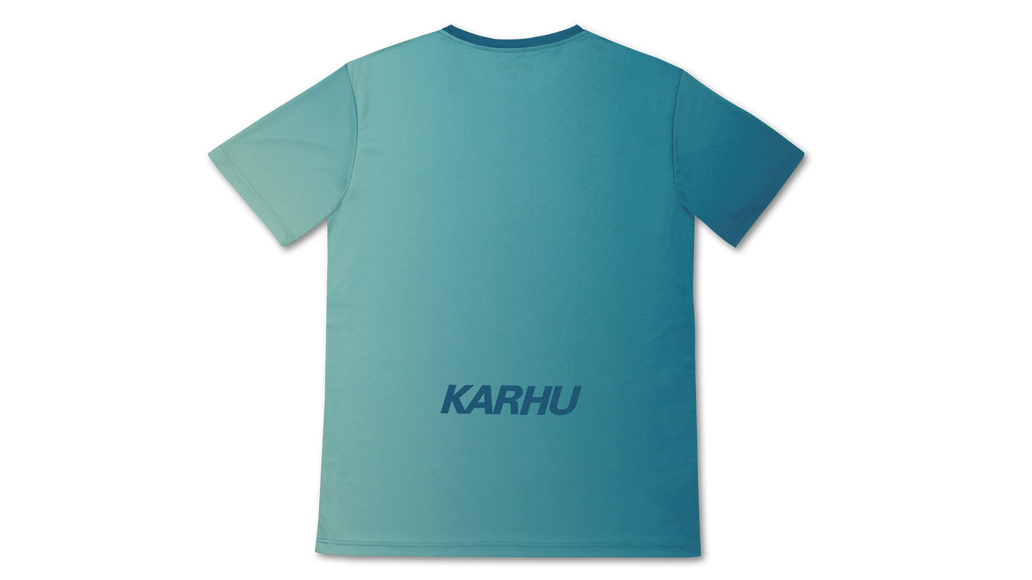MEN'S RUNNING T–SHIRT - GRADIENT / MOROCCAN BLUE