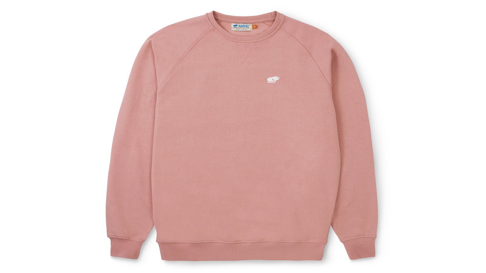 nike essentials crew neck sweatshirt in dusty pink