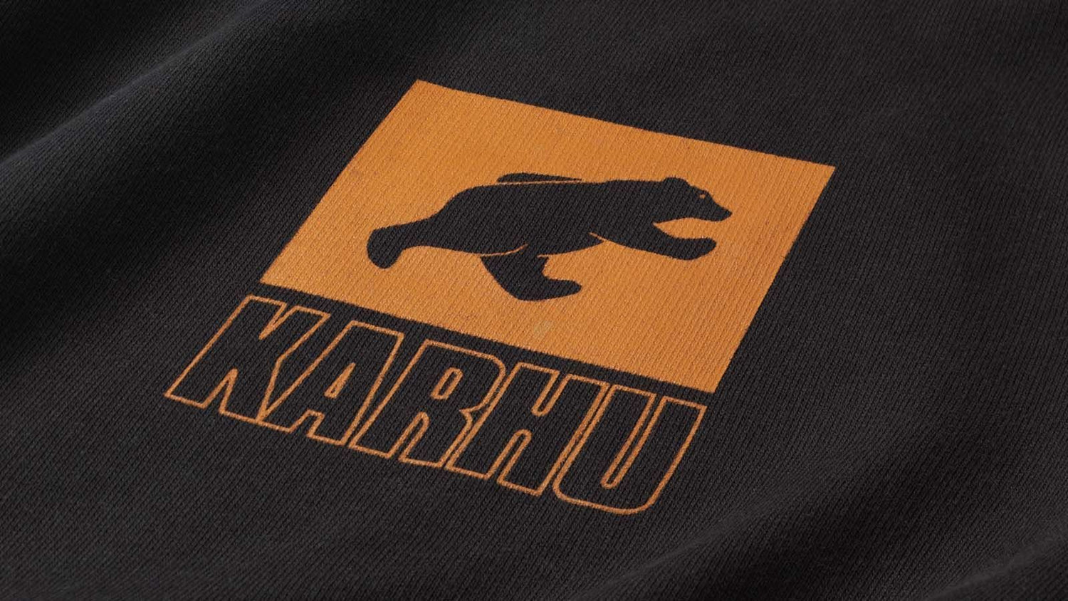 Sport bear logo sweatshirt - jet black / desert sun